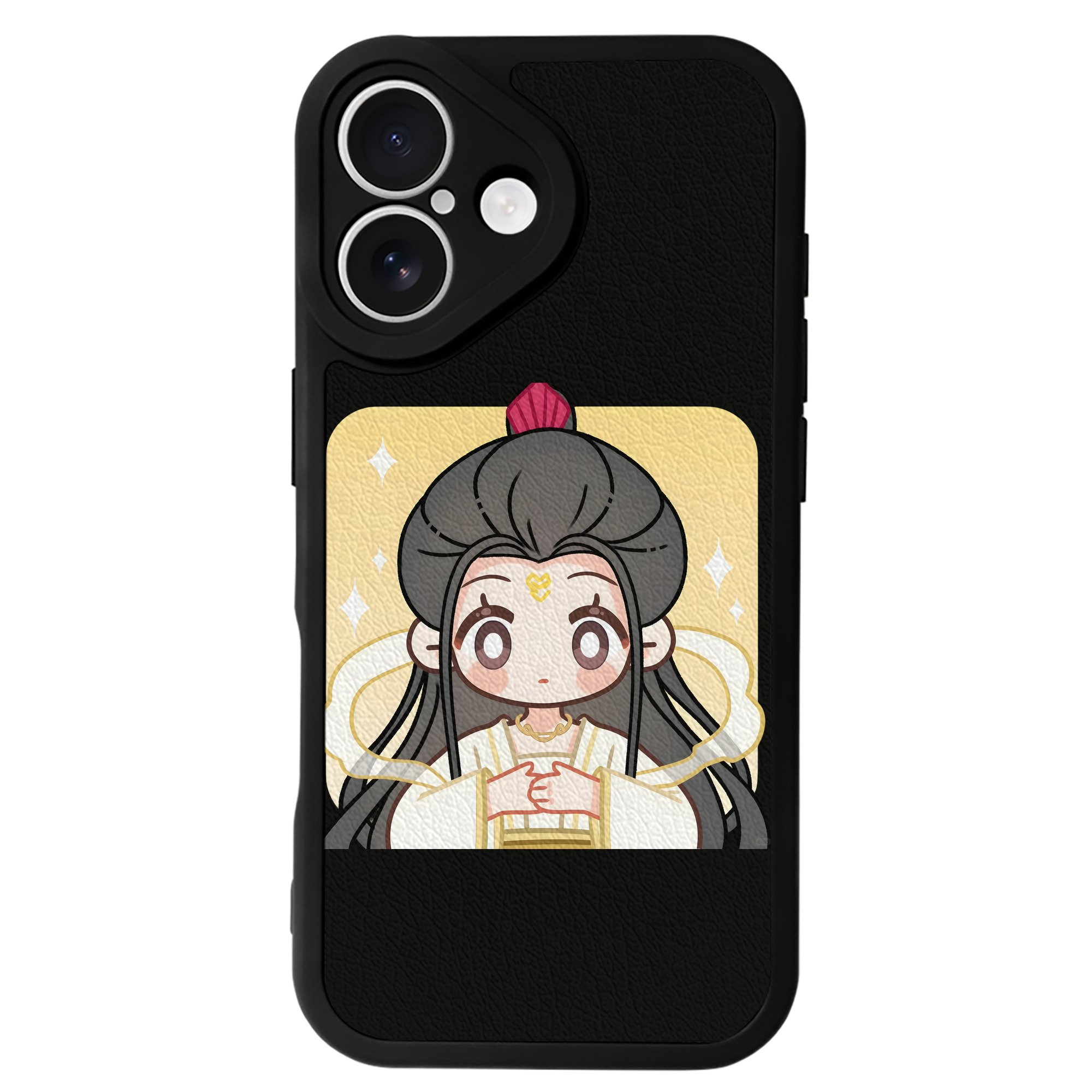 （画像用） Ne Zha 2 ナタ 魔童の大暴れ 【iPhone 16シリーズ対応】シリコンスマホケース（レザー調） 材質：シリコン